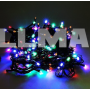 Гирлянда 400 Led 26 м разноцветный свет черный кабель